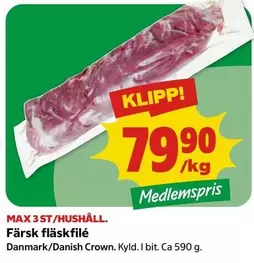 Danish Crown - Färsk fläskfilé