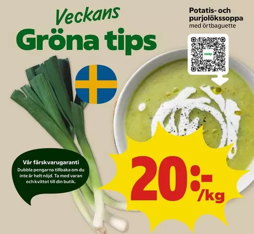 Coop - Potatis- och purjolökssoppa