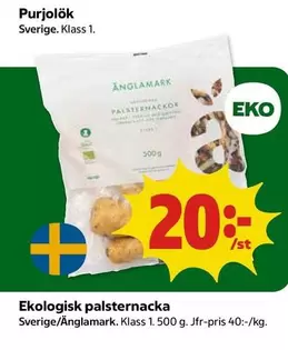 Änglamark - Ekologisk palsternacka