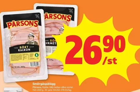 Pärsons - Rökt kalkon