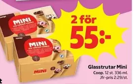 Coop - Glasstrutar Mini