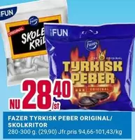 Fazer - FAZER TYRKISK PEBER ORIGINAL/ SKOLKRITOR