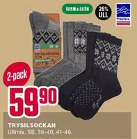 TRYSLSOCKAN Ullmix. Stl. 36-40, 41-46.