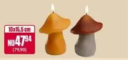 Mushroom candles
