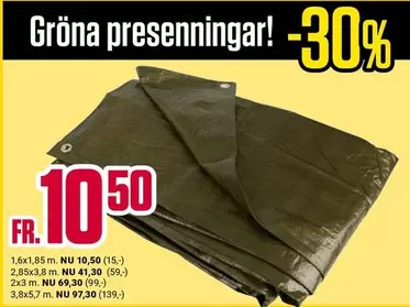 Gröna presenningar