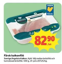 Ingelsta kalkon - Färsk kalkonfilé