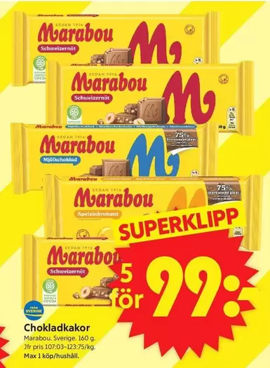 marabou - Chokladkakor