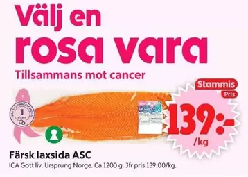Färsk laxasida ASC