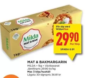 Milda - MAT & BAKMARGARIN