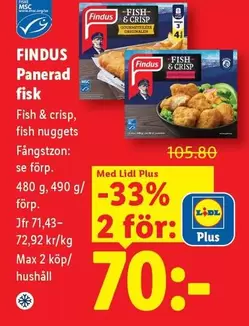 Findus - Panerad fisk
