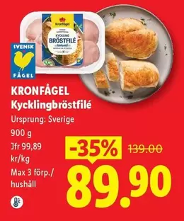 Kronfågel - Kycklingbröstfilé