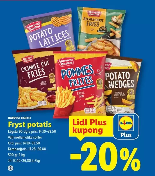 Extra - Fryst potatis