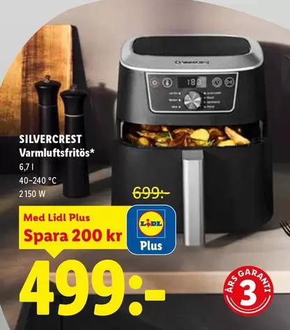 silvercrest - Värmluftsfritös