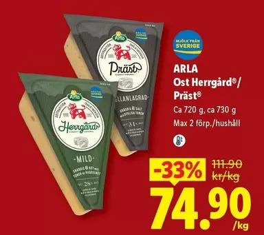Arla - Ost Herrgård
/
Präst