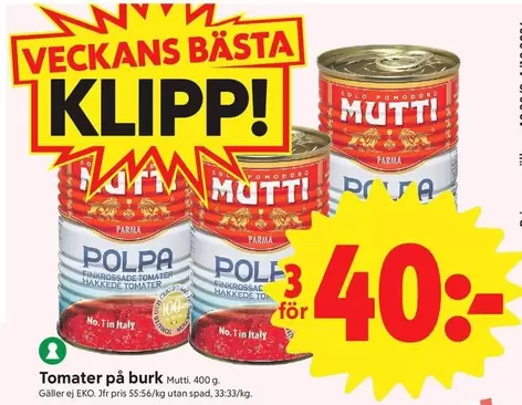 Mutti - Tomater på burk