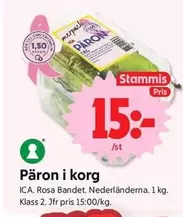 Päron i korg