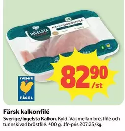 Ingelsta kalkon - Färsk kalkonfilé