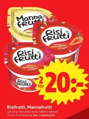 Risifrutti - , Mannafruitti