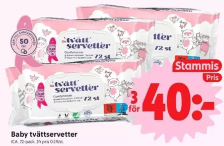 Baby tvättservetter