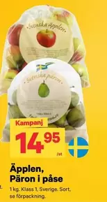Äpplen, Päron i påse