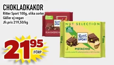 Ritter Sport - CHOKLADKAKOR