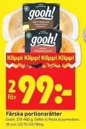 Gooh - Färska portionsrätter