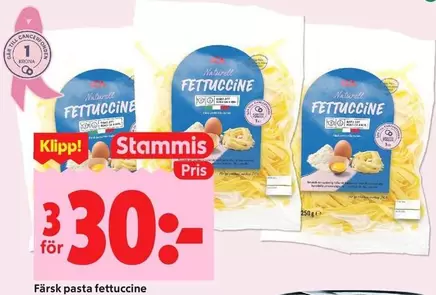 Färsk pasta fettuccine