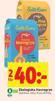 Saltå kvarn - Ekologiska Havregryn
