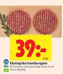 Ekologiska hamburgare