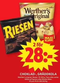Riesen - Choklad, Gräddkola