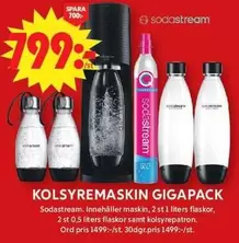 sodastream - KOLSYREMASKIN GIGAPACK
