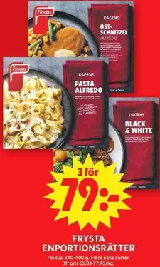 Findus - ENPORTIONSRÄTTER