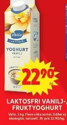 valio - LAKTOSFRI VANILJ-FRUKTYOGHURT