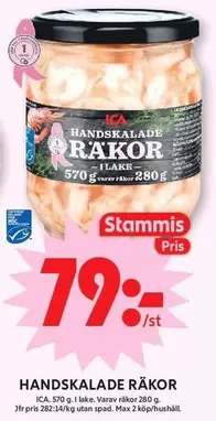 HANDSKALADE RAKOR