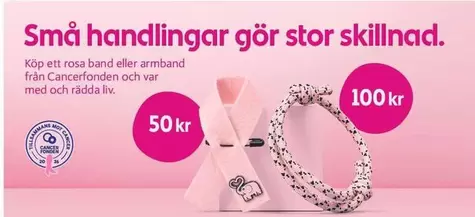 Rosa band eller armband