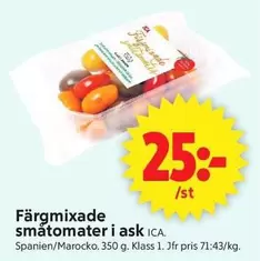 Färgmixade småtomater