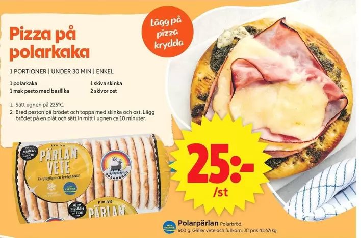 Polar - Pizza på polarkaka