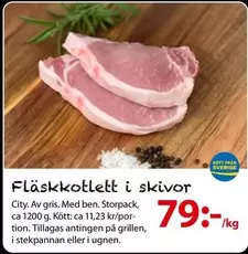 Fl
kottlett i skivor