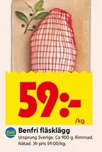 Benfri fläsklägg