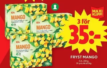 Fryst Mango