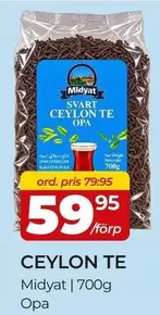 SVART CEYLON TE OPA