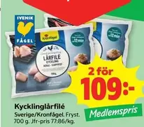Kronfågel - Kycklinglårfilé