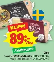 Wästgöta Kloster - Munkens Svarta / Röda