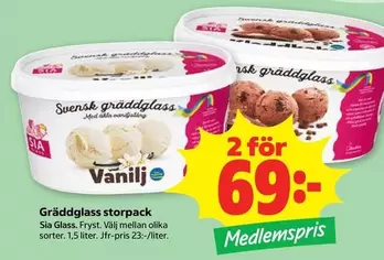 SIA Glass - Gräddglass storpack