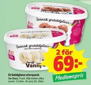 SIA Glass - Gräddglass Storpack