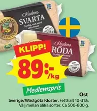 Wästgöta Kloster - Munkens Svarta / Röda