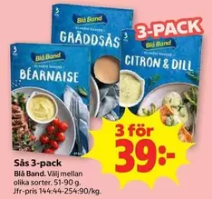 Blå Band - Gräddsås, Bearnaise, Citron & Dill