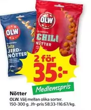 OLW - Chili Nötter / Salta Jordnötter