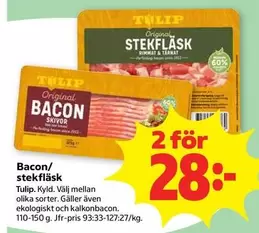 tulip - Bacon/Stekfläsk Skivor