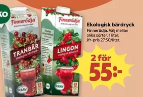 Ekologisk bärdryck